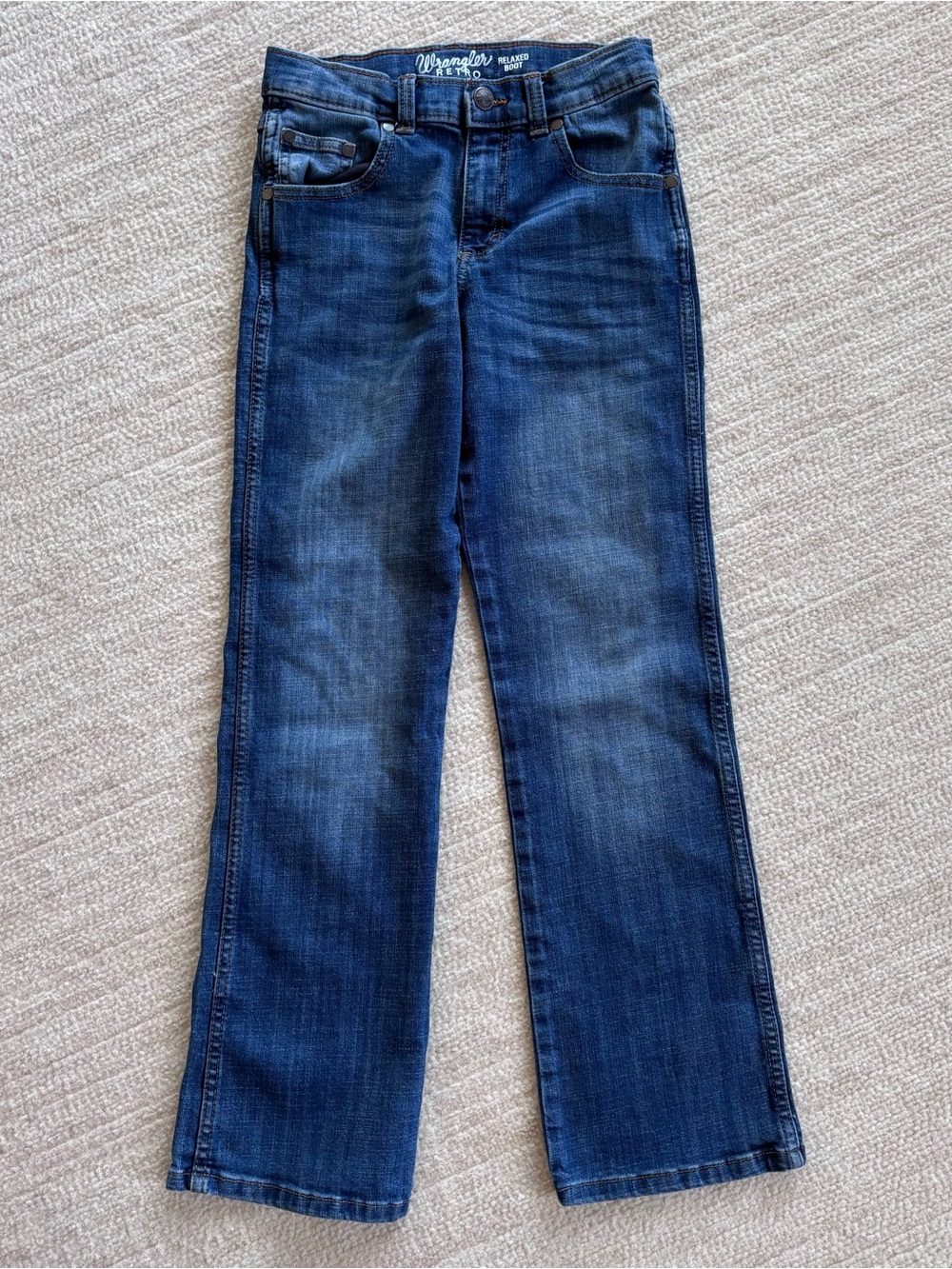Wrangler Kids Dark Blue Denim Jeans - Picture 3 of 10